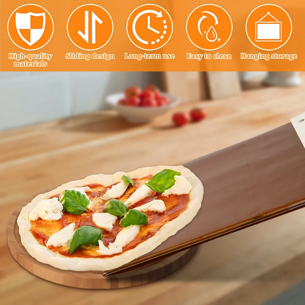 Globetrek° PizzaPeel: Høj kvalitet Non-stick Pizza Slide Peel Køkken Værktøj