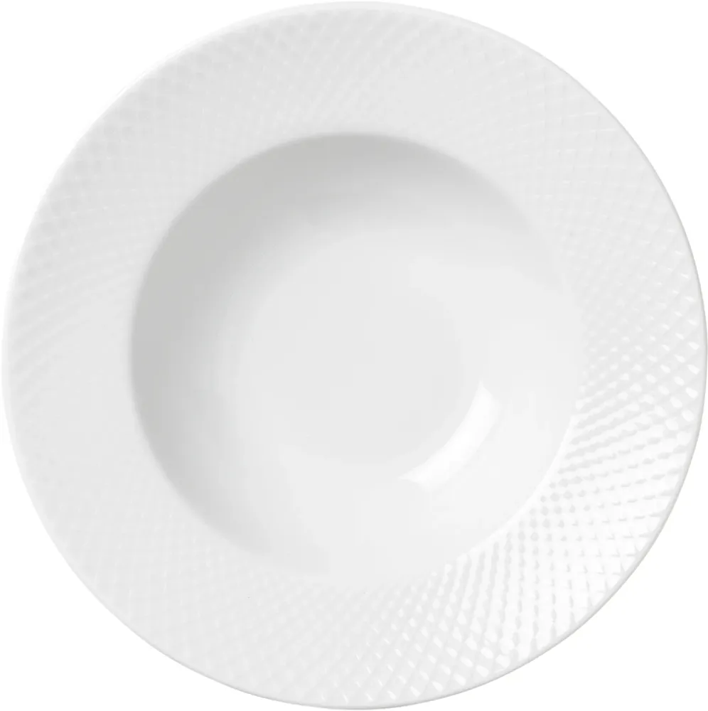 Lyngby Porcelæn Rhombe Pastatallerken Ø24,5 cm