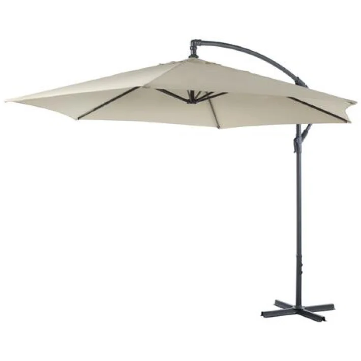 Hængeparasol Beige Ø3 m