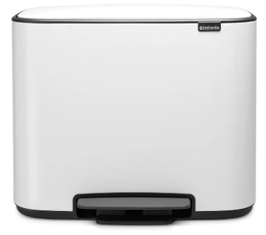 Brabantia - Pedalspand 3 x 11L. - Hvid