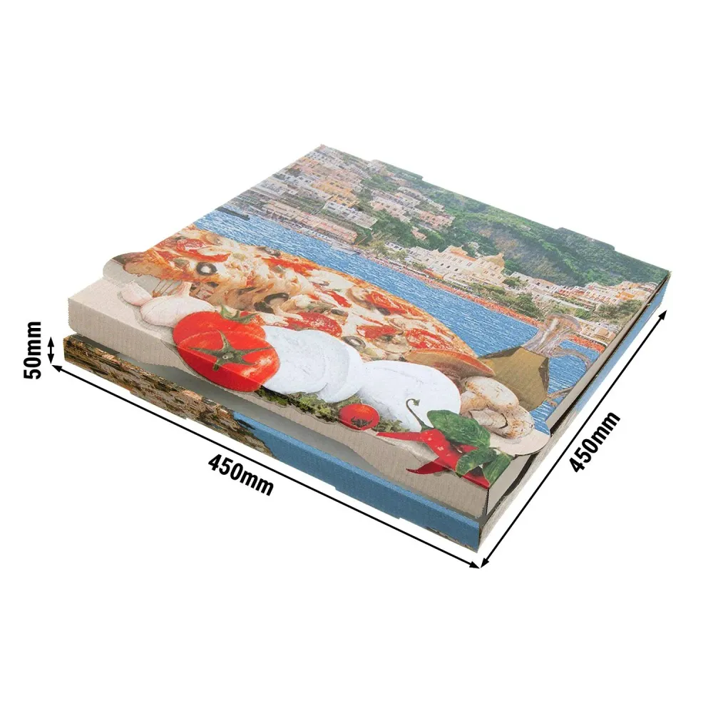 (50 stk.) Pizzaæske - POSITANO - 450x50mm