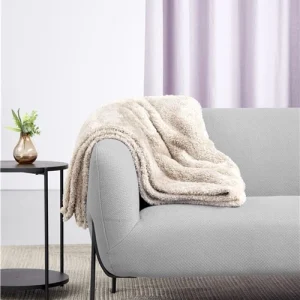 Day - Plaid Teddy fleece 150x200 cm ass. Grå/ Beige