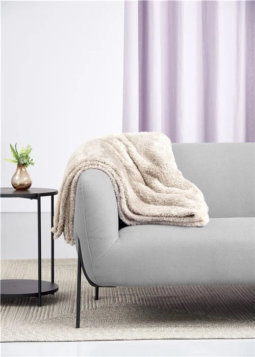 Day - Plaid Teddy fleece 150x200 cm ass. Grå/ Beige