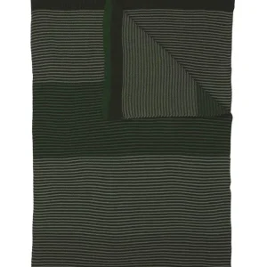 Plaid - PIP Blockstripe Throw Green, 130 x 170 cm