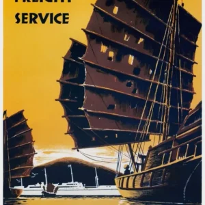Plakat | Saffron ships | 43,7 x 70 cm