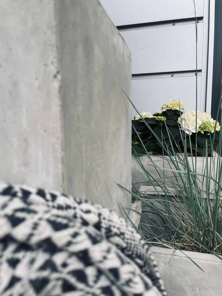 Havekrukke Sæt med 4 plantekasser - Beton - AFHENT I BUTIK