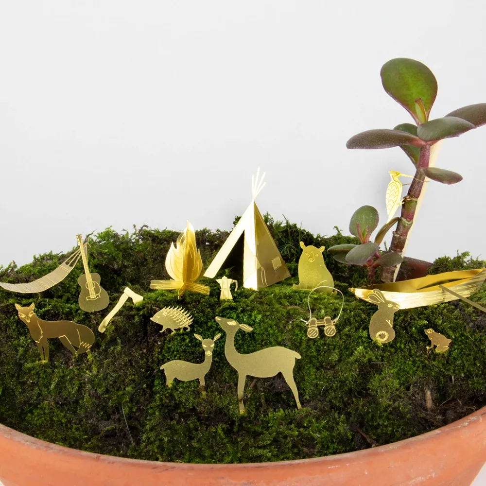 Mini campingsæt | DIY sæt i messing Botanopia