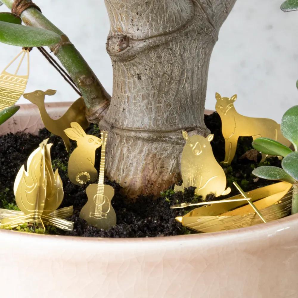 Mini campingsæt | DIY sæt i messing Botanopia
