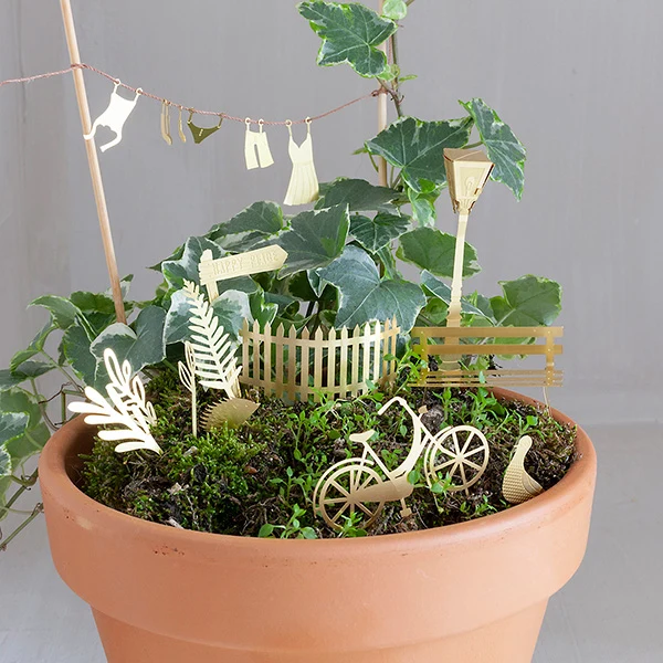 Mini Cykeleventyr | DIY sæt i messing Botanopia