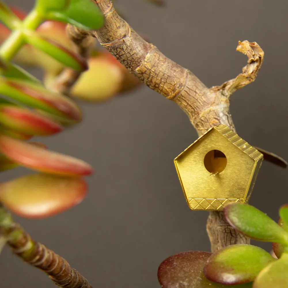 Mini Fuglehus | DIY sæt i messing Botanopia