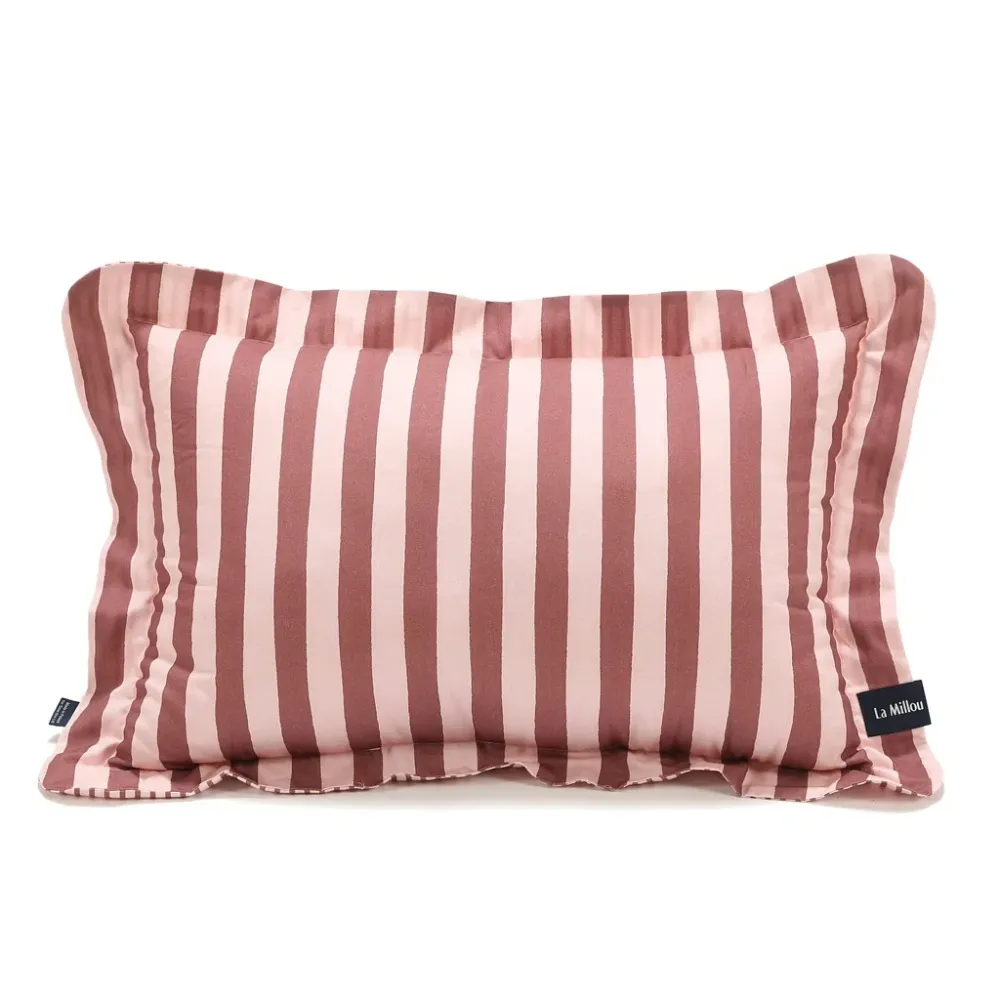 La Millou sovepude bomuld ABC striber pink