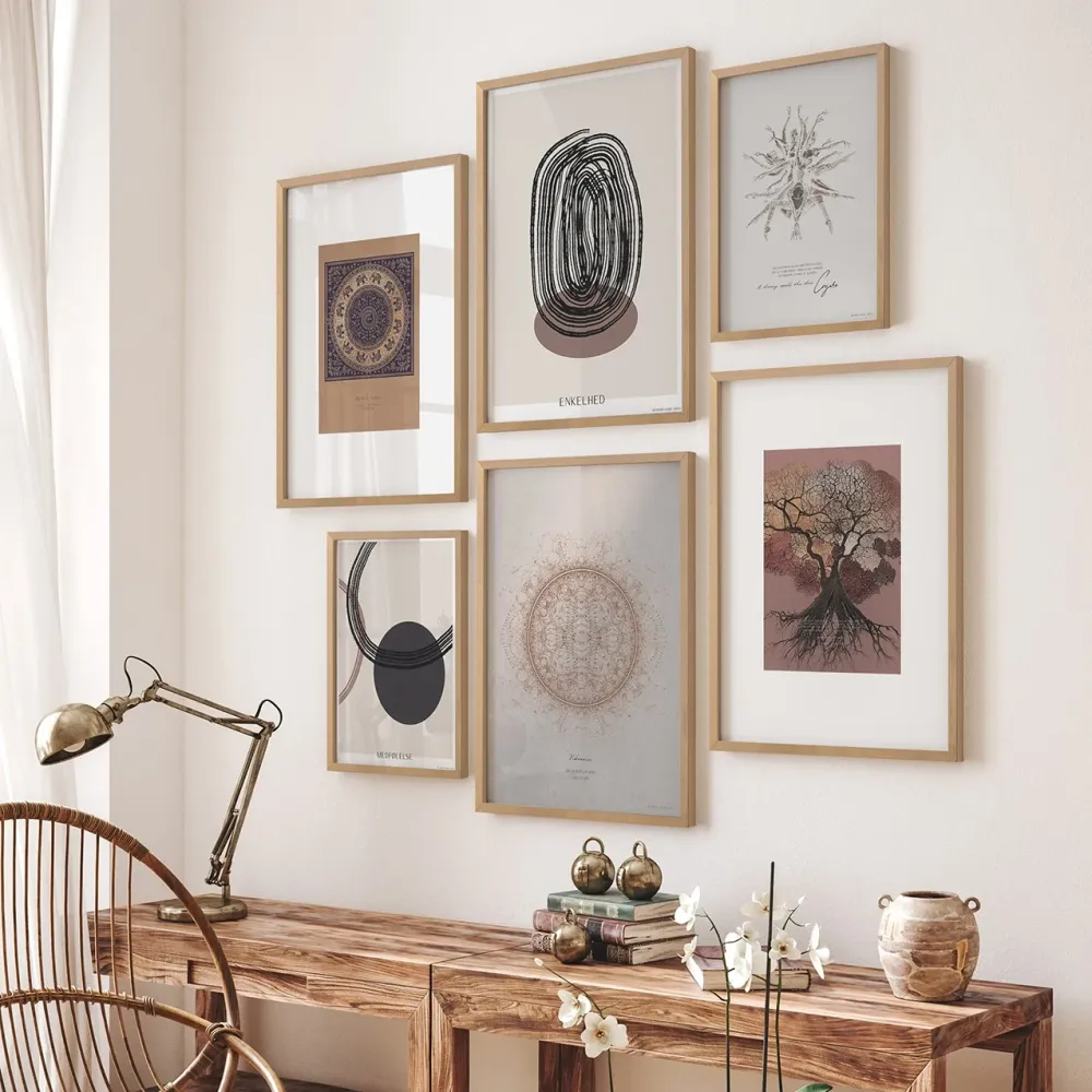 Mindful Heart - Billedvæg Nr. 8 - Uden Rammer ChiCura Copenhagen DK