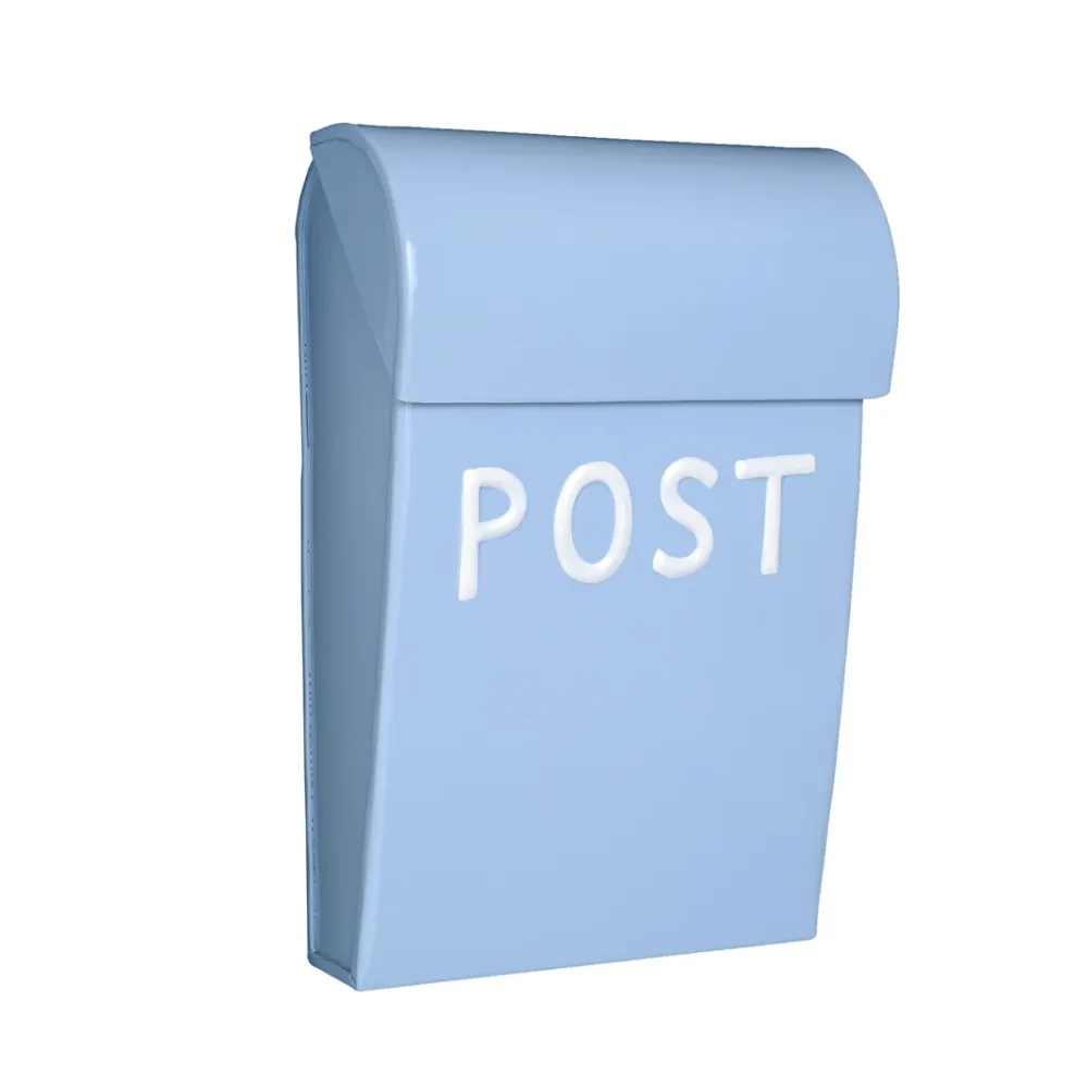 Bruka Design postkasse, Mini - Lyseblå