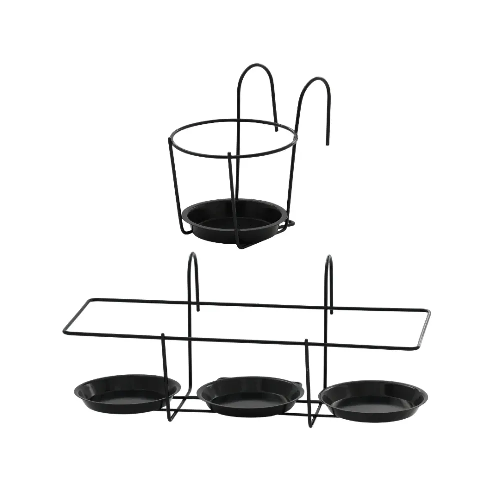 Altan potteholder i onyx elektrogalvaniseret metal - fra PLINT