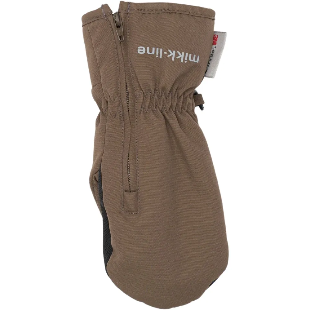 Mikk-Line Chocolate Chip Poly-material Tussor Vanter Med Lynlås 74