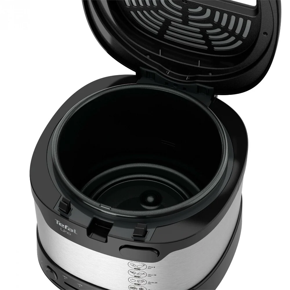 Tefal Uno FF215D Enkelt 1,8 L Enkeltstående 1600 W Frituregryde Sort, Rustfrit chromed