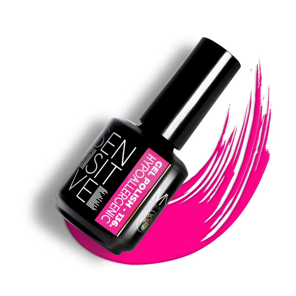 Gel Polish 136 - Salmon Pouffe - Hypoallergenic 12 ml