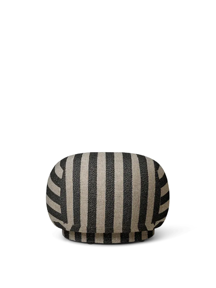 Space-Saving Corner Rico Pouf - Louisiana - Sand/Black