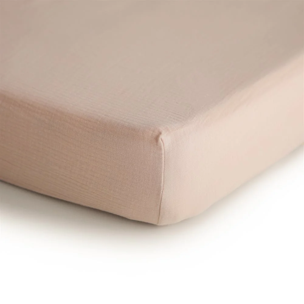 Mushie lagen til barneseng 60 x 120 cm Blush Medium