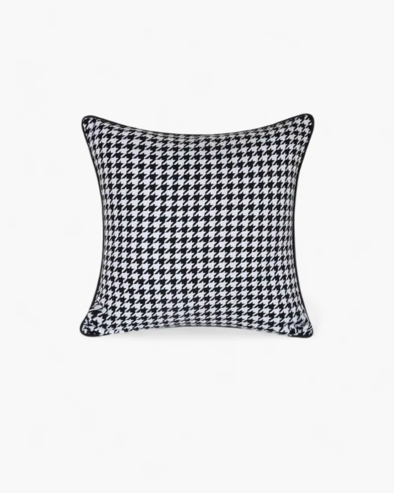 Pied-de-Poule Cushion Cover