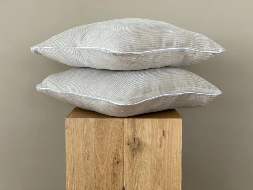 Pudebetræk ledning bred ledning beige taupe
