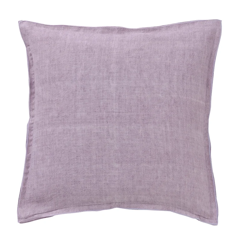 Bungalow pudebetræk i hør, 50 x 50 cm - Lilac rose