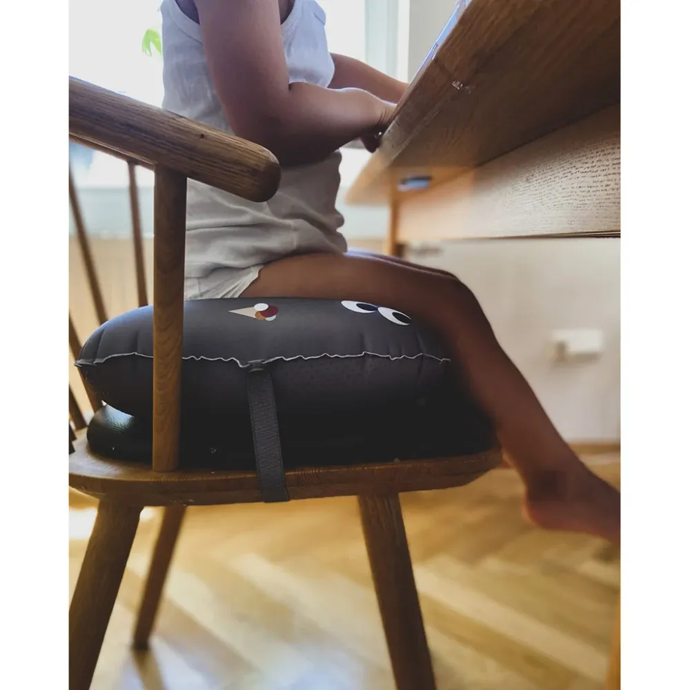 Noui Noui Have seat, Oppustelig siddepude til børn - Ice cream anthracite