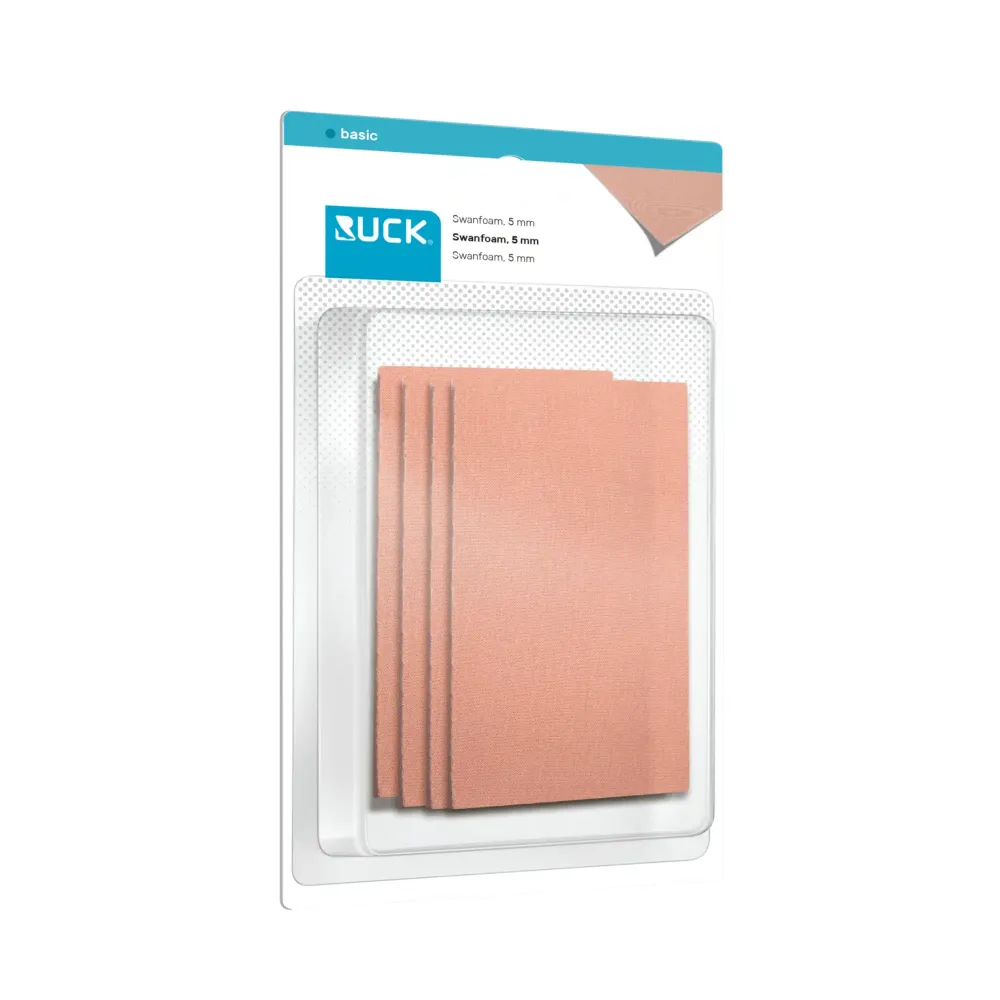 Swan Foam - 4 plader - 7,5 x 11,6 cm - Tykkelse: 5 mm - Ruck