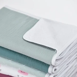 Muslin pusleunderlag mint
