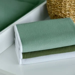 Pusleunderlag dobbelt crepe grøn jade