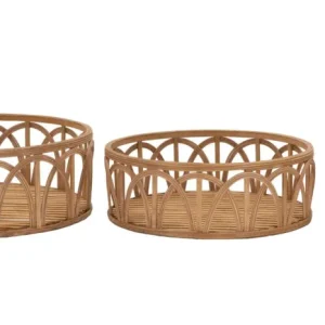 Boho chic bakker i rattan – 50x16 og 40x14 og 30x12 cm
