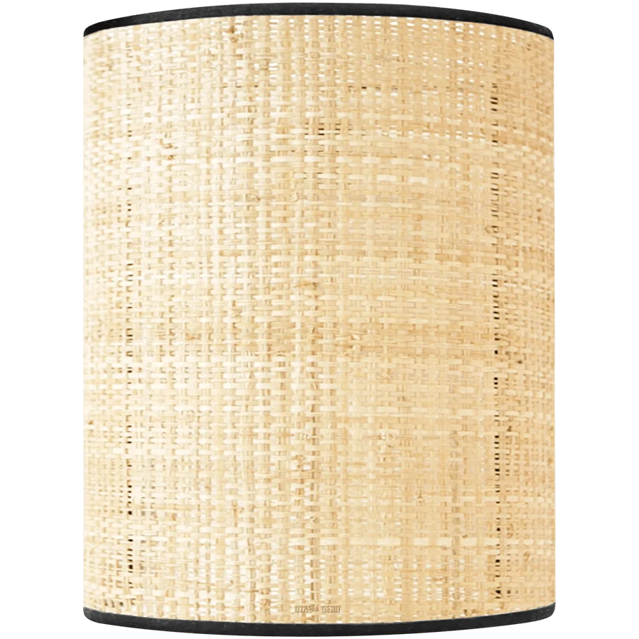 RAFFIA VÆGLAMPE TRIM SORT