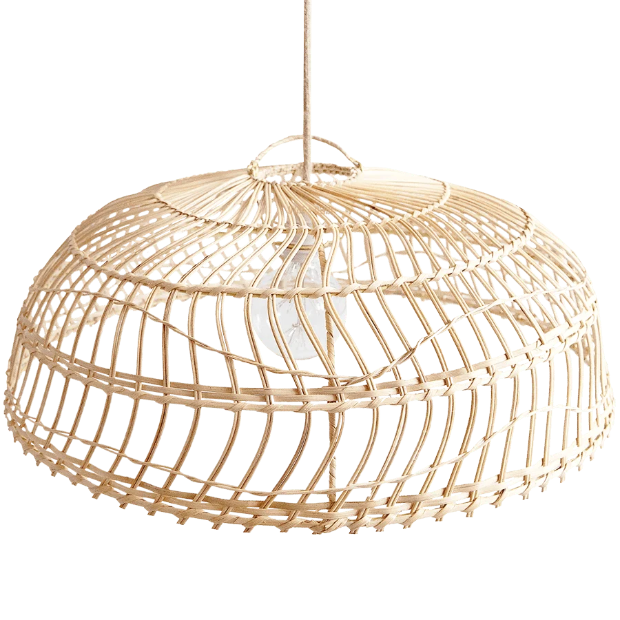 RATTAN IGLU LAMPE