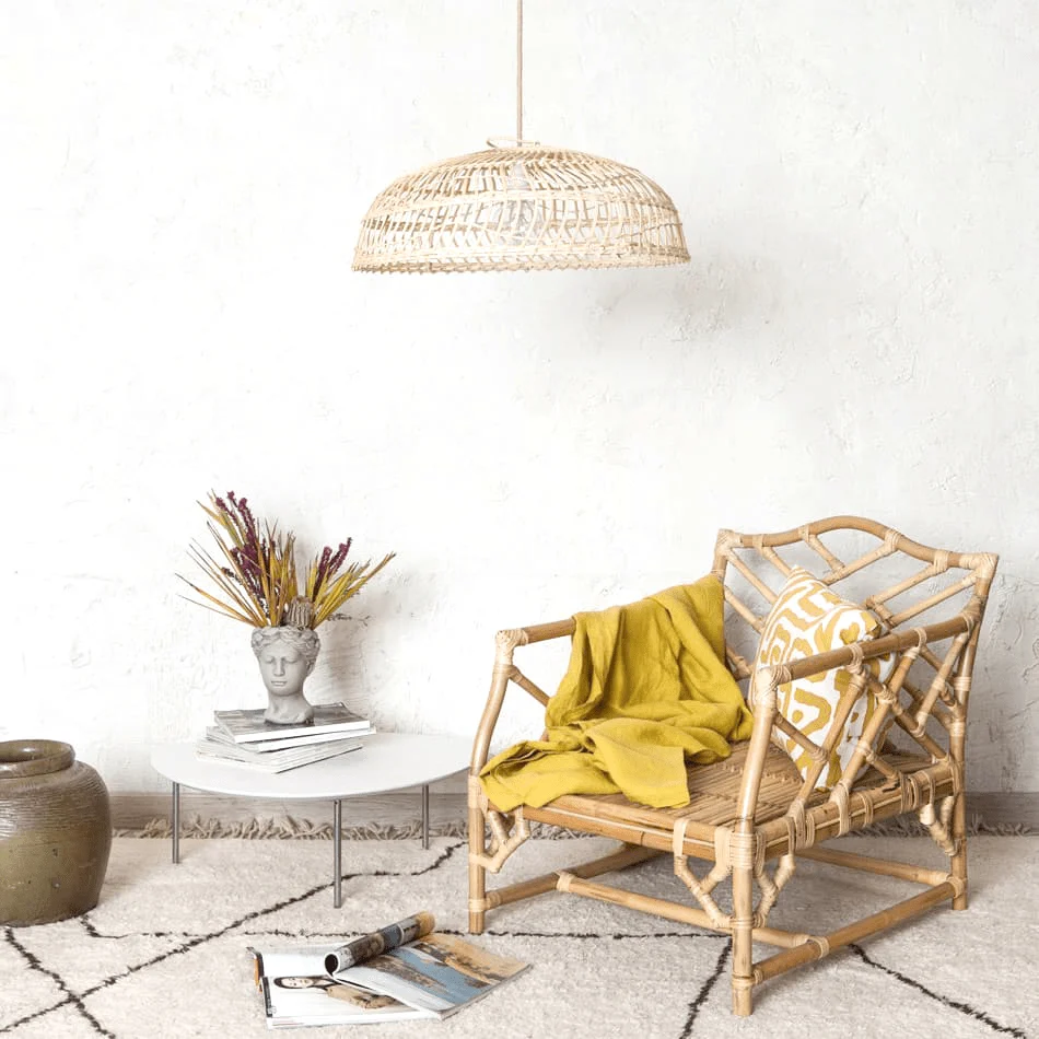 RATTAN IGLU LAMPE
