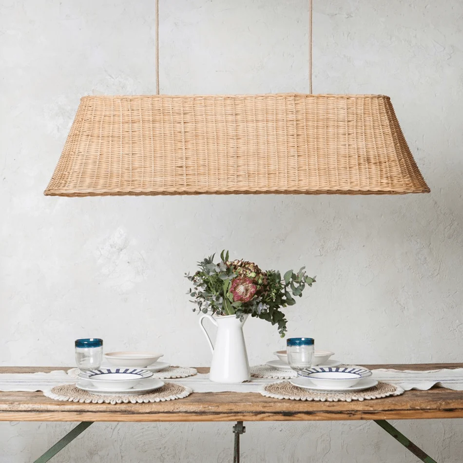 RATTAN LAMPE NOGET