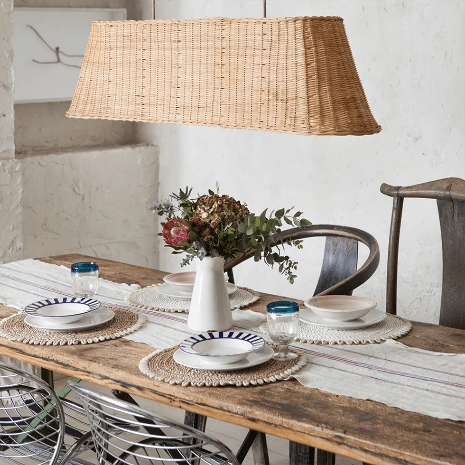 RATTAN LAMPE NOGET