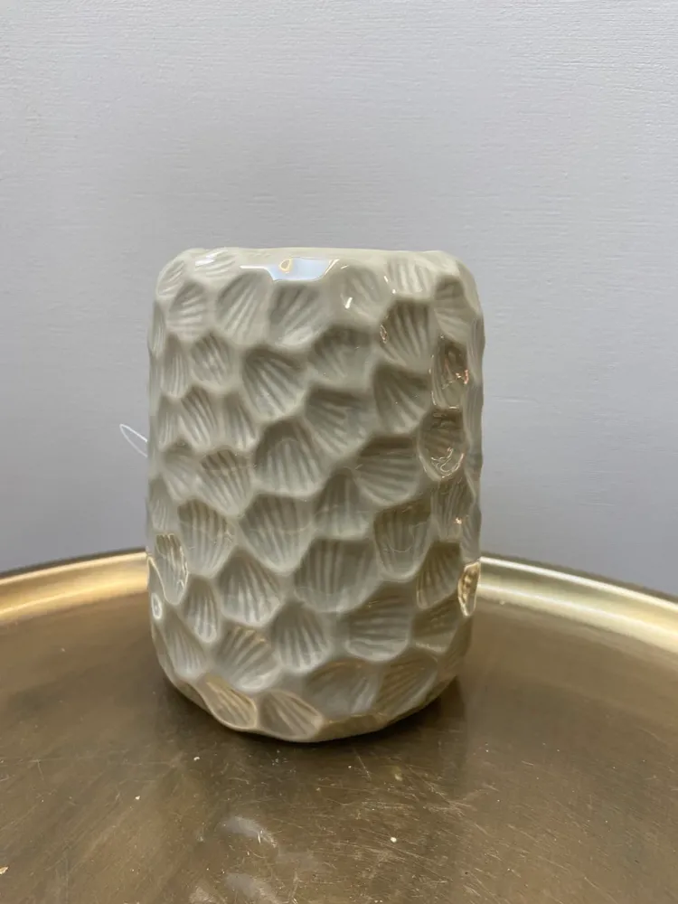 Lertøj duftbrænder Honeycomb grå