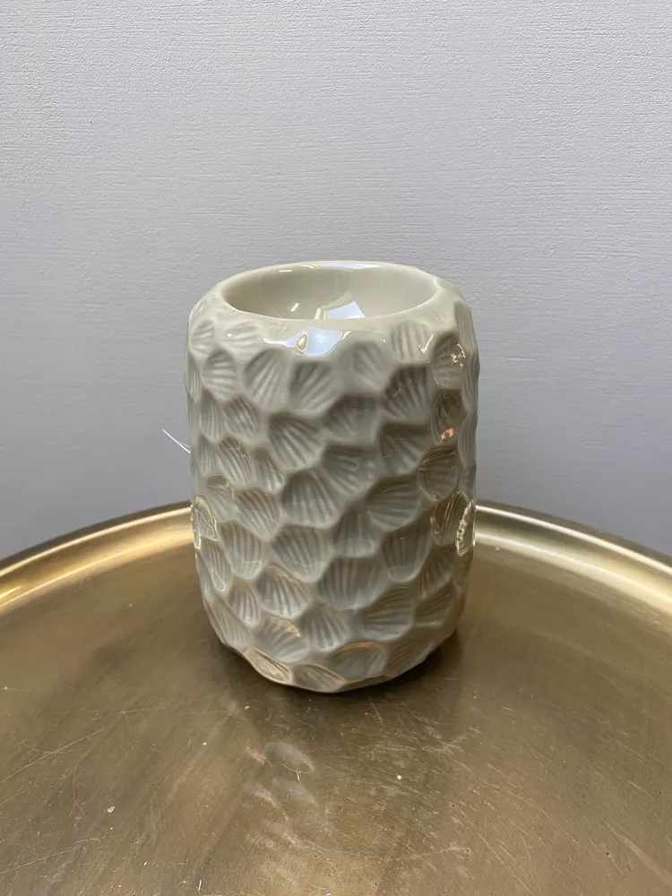 Lertøj duftbrænder Honeycomb grå
