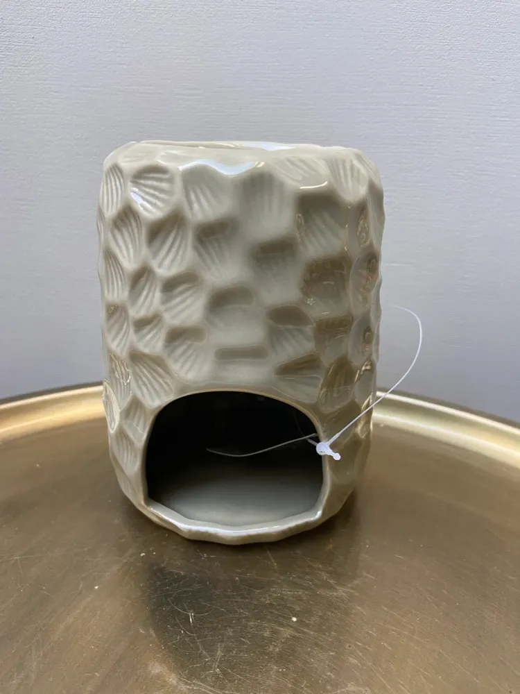 Lertøj duftbrænder Honeycomb grå
