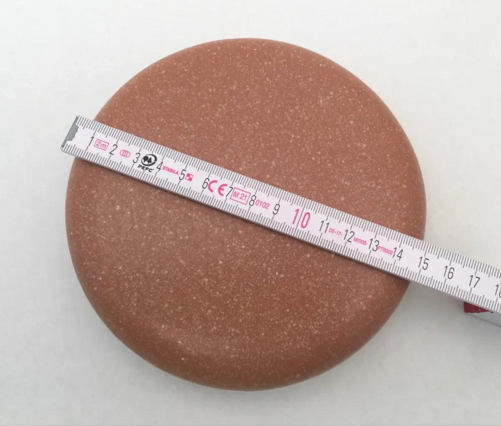 Rengøring af fliser mocca brun, gips låg til flisebelagt komfur, omkring 15 cm