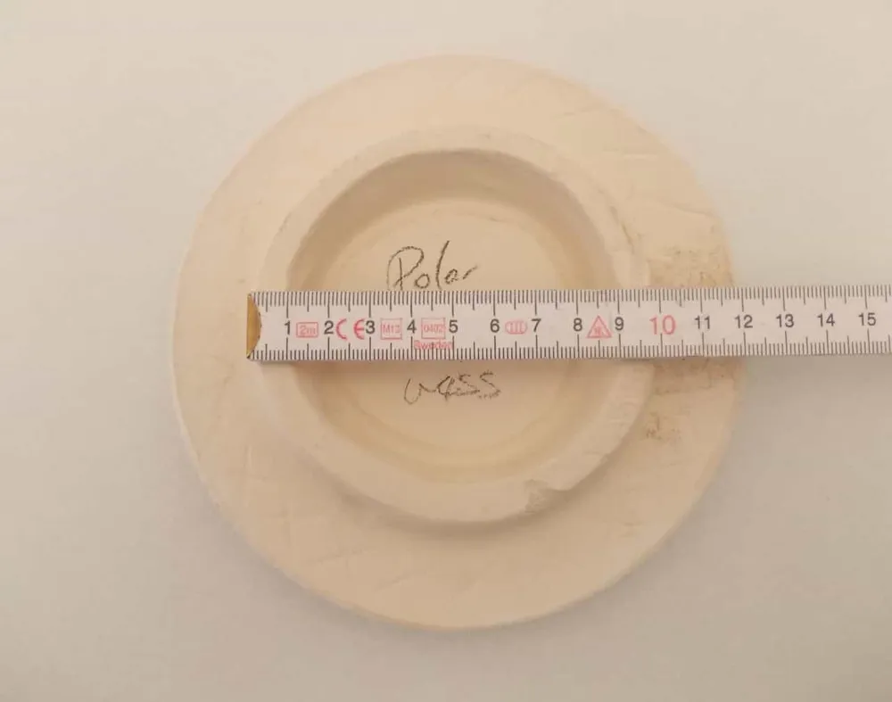 Rengøring af fliser polær hvid, gips låg til flisebelagt komfur, omkring 15 cm