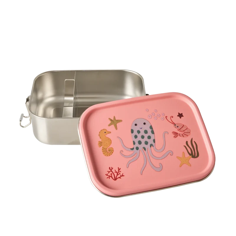 Rice Lille Madkasse i rustfrit metal - Coral - Ocean