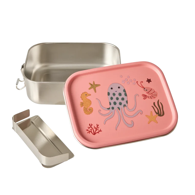 Rice Lille Madkasse i rustfrit metal - Coral - Ocean
