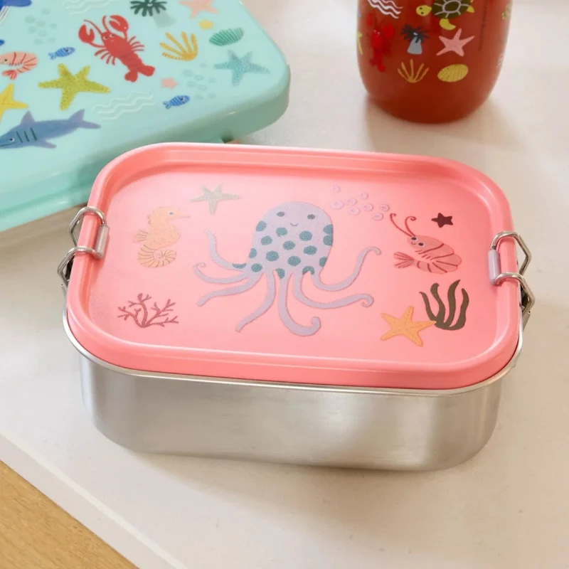 Rice Lille Madkasse i rustfrit metal - Coral - Ocean