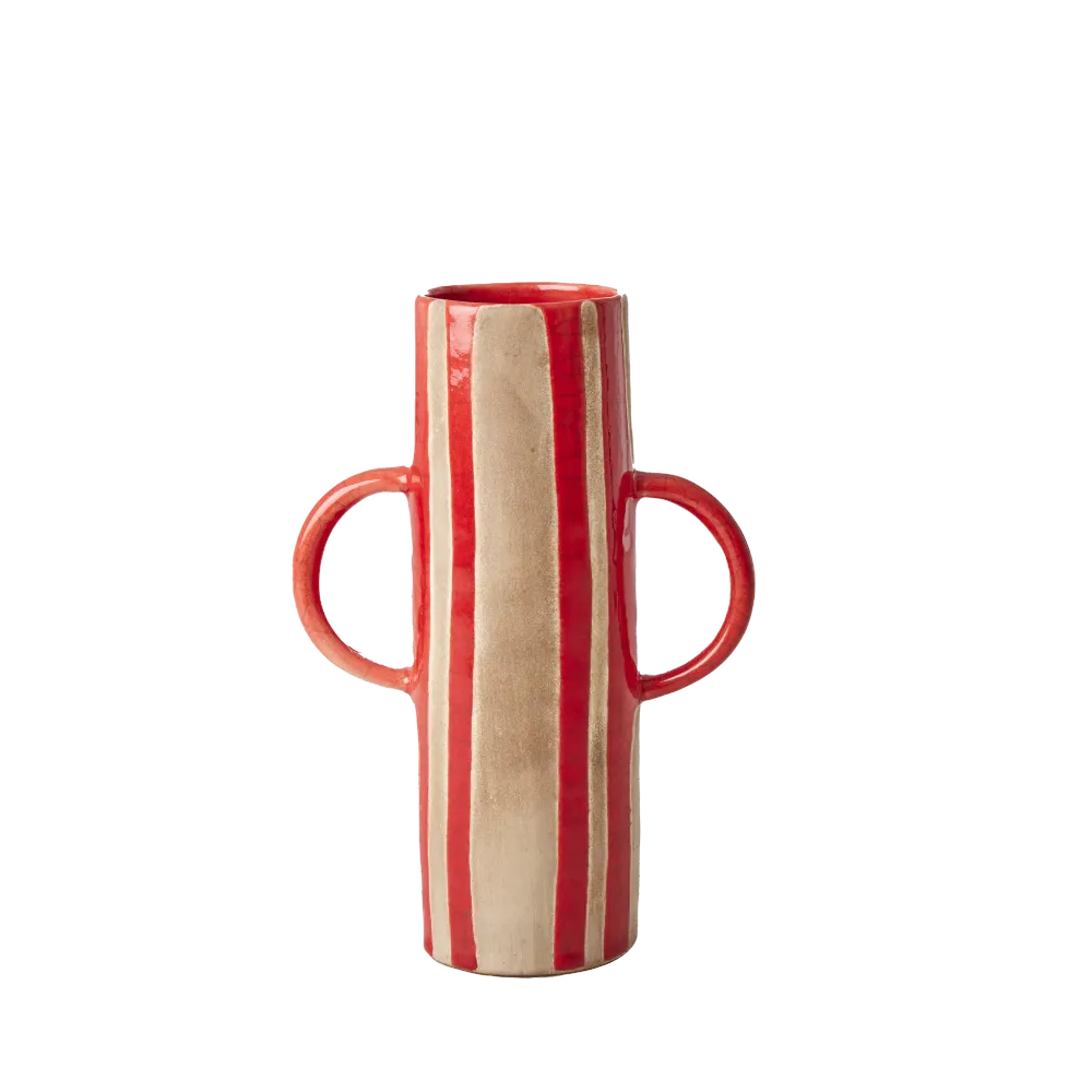Keramik Vase - Rød