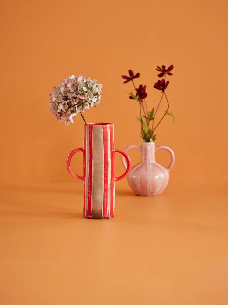 Keramik Vase - Rød