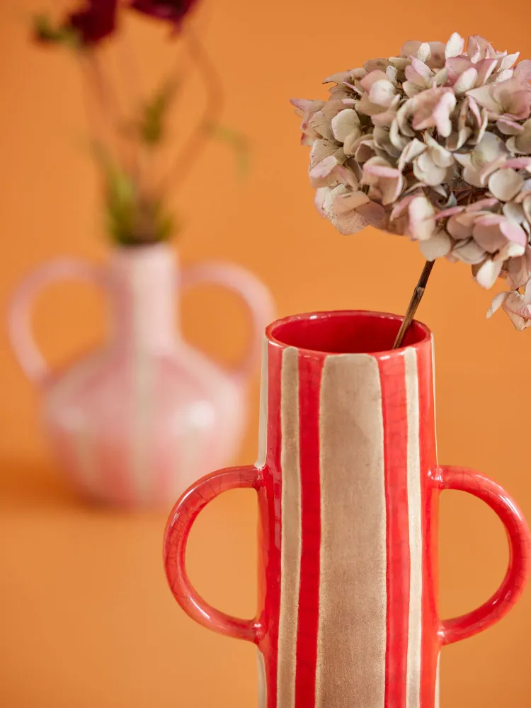 Keramik Vase - Rød