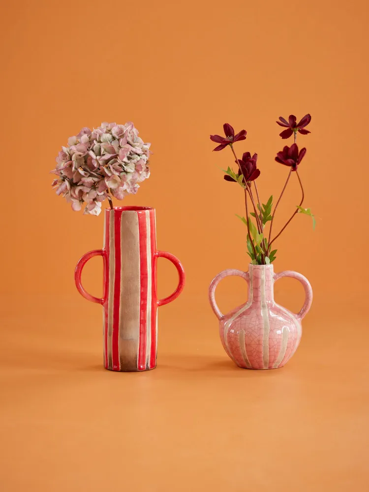 Keramik Vase - Rød
