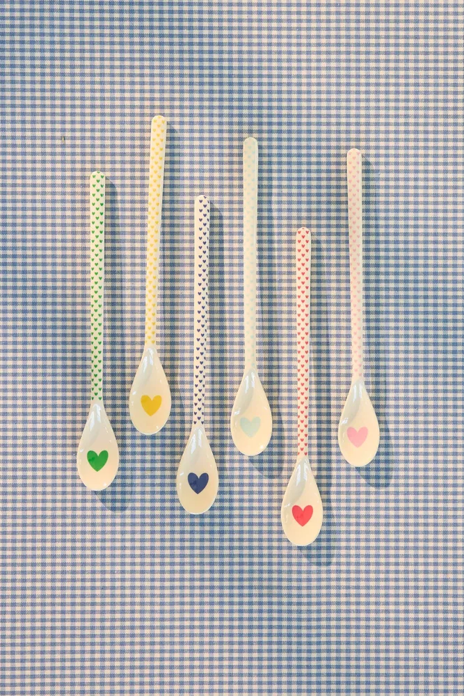 Latteske - Grøn - Favorite Hearts Print