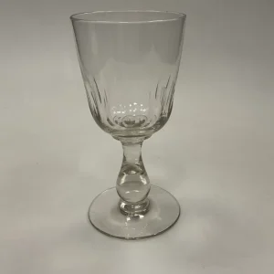 Holmegaard Edward Store Rødvinsglas Olivenslebet med Balusterstilk